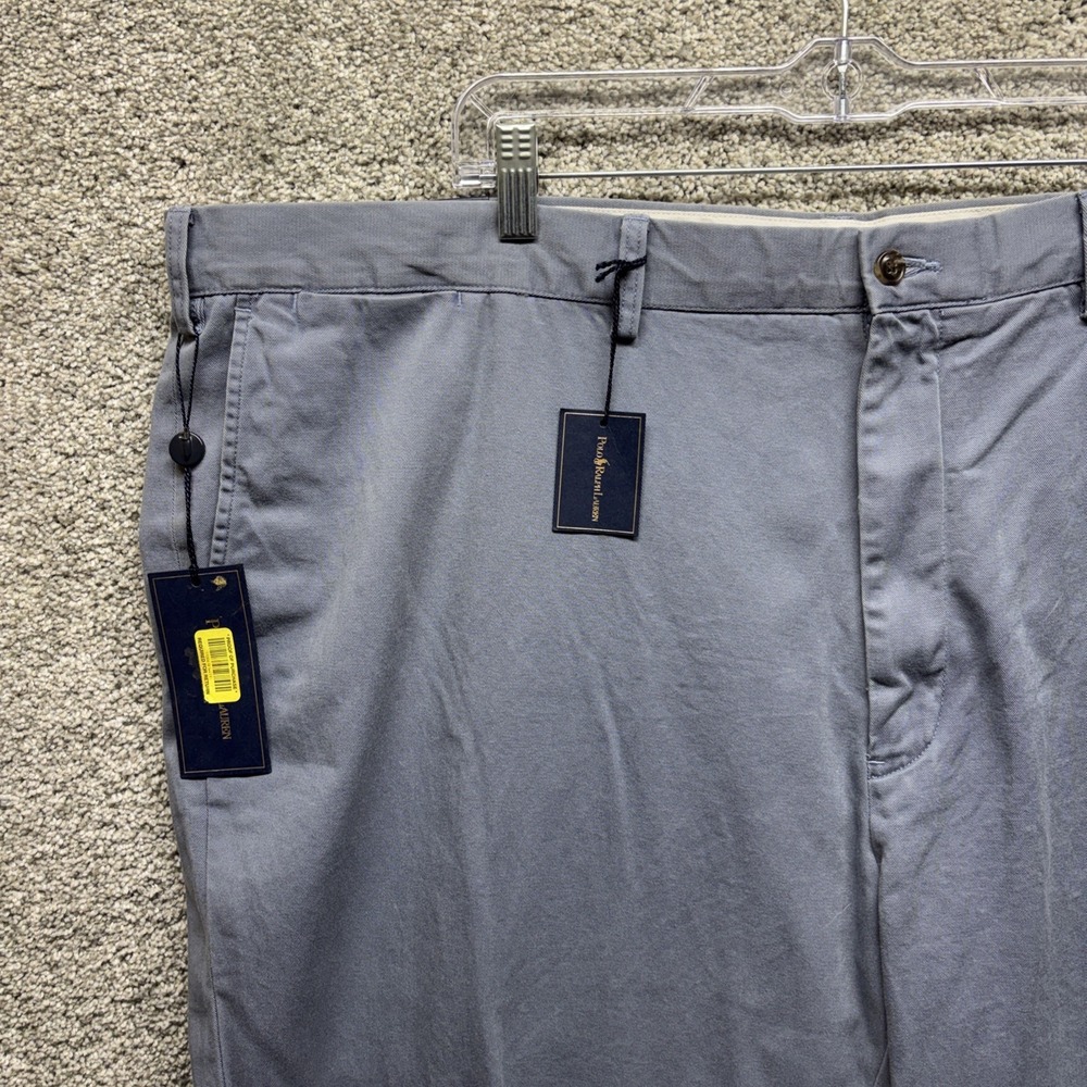 Vintage Polo Ralph Lauren Pants Mens 48Bx30 Blue Chino Classic Fit NWT *Read - Picture 3 of 15